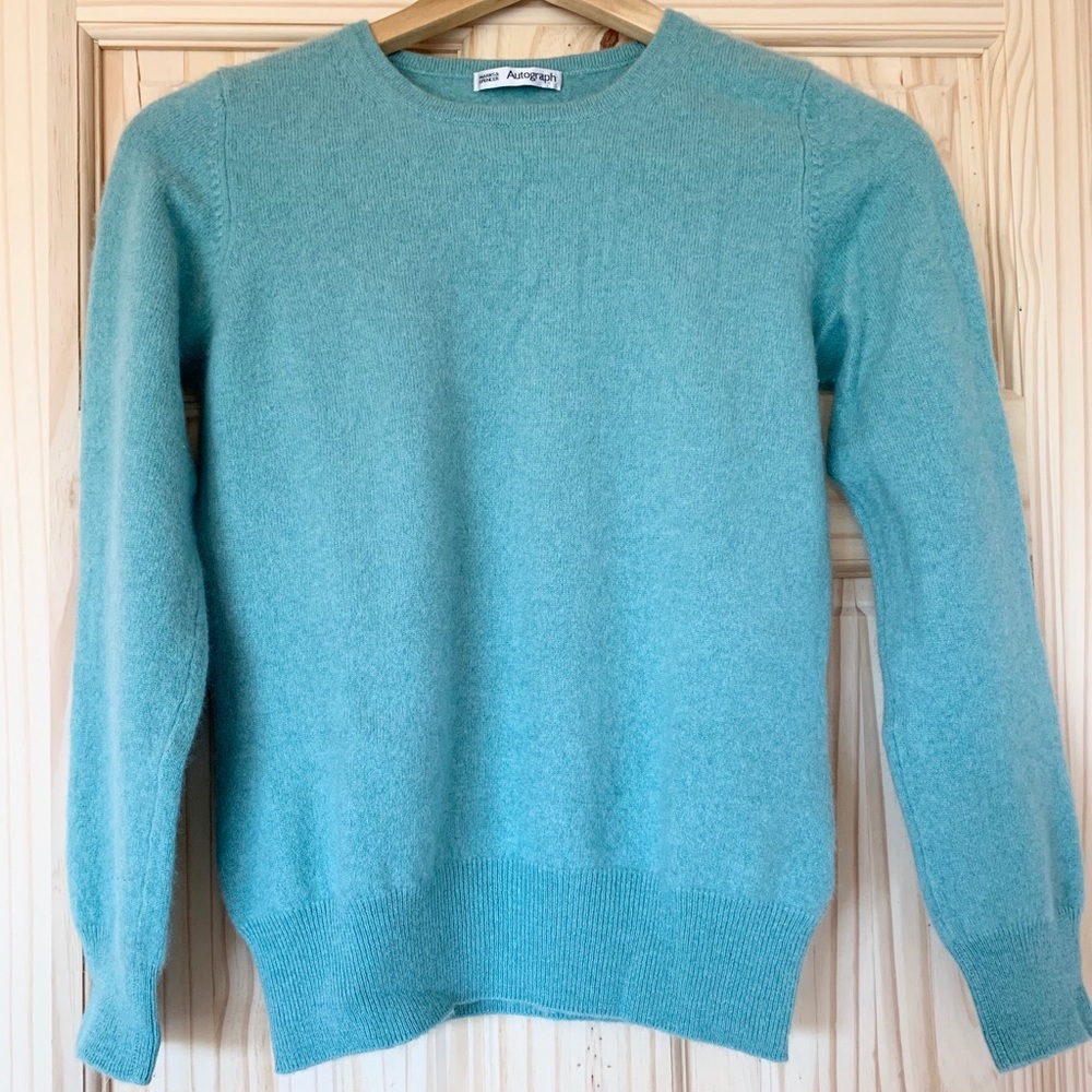 Turquoise Cashmere Crewneck
